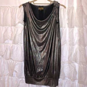 🌙Silver Mini Dress